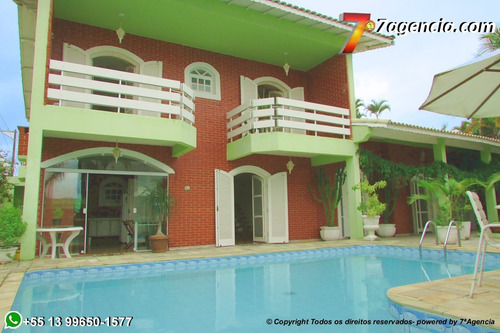 Imagem 1 de 30 de Casa Em Itanhaem Sobrado Completo 6dorms Piscina Churrasqueira Forno A Lenha Sala 4 Ambientes Ch203