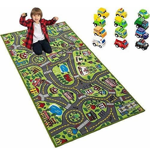 Alfombras De Juego Niños 12 Juegos De Vehículos Que S...