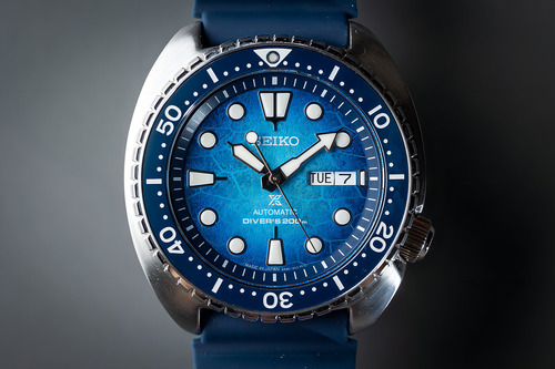 Seiko Prospex Us Special Edition Ocean Conservation Turtle Diver 200 M Reloj Automático Para Hombre Con Esfera Azul Srph59, Azul, Buceador