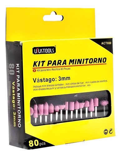  :kit Para Minitorno Vástago: 3mm Uyustoools Mayor Y Detal