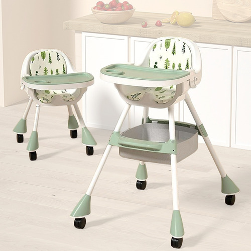 Silla De Comer Bebe Plegable, Seguridad Máximayfácillimpieza Taburete Multifuncional Para Bebé Rosa