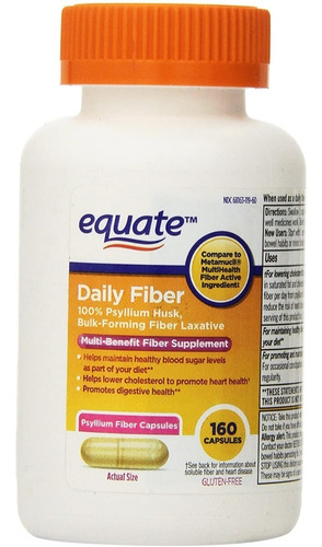 Equate Daily Fiber - Psyllium - Unidad a $1996