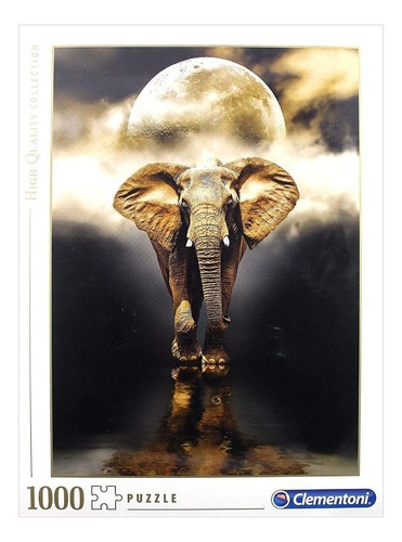 Rompecabezas Clementoni High Quality Collection The Elephant 39416 de 1000 piezas