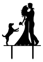 Comprar Cake Topper Adorno Torta - Boda Casamiento Pareja + Mascota