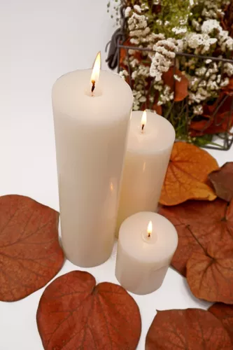 Trio De Velas Decorativas Aluzza