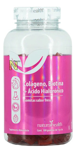 Colageno Biotina A Hialuronico (100 Gomitas) Naturalhealth