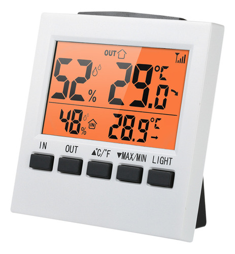 Higrômetro Lcd Min Transmissor Wireless Value Digital Com