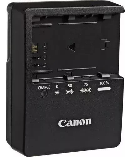 Carregador Para Canon Lc-e6e P/ Lp-e6 Cor Preto