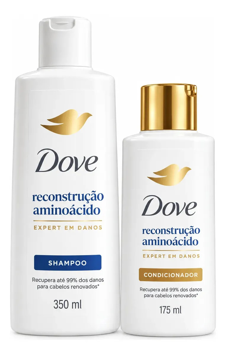 Kit Shampoo e Condicionador Dove Reconstrução + Aminoácido