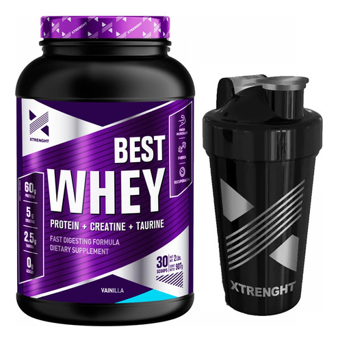 Combo Xtrenght Best Whey Protein 2lbs + Shaker 600ml 