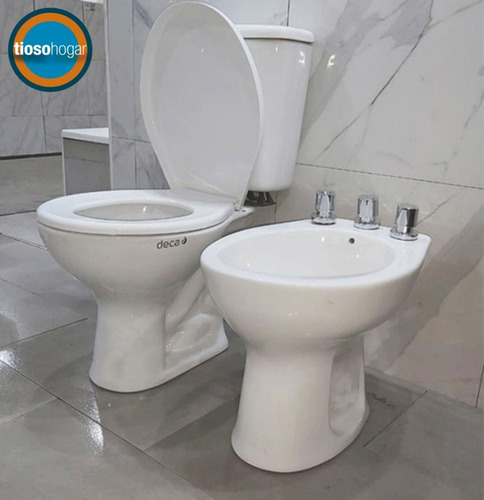 Imagen 4 de 10 de Inodoro Largo Tapa Deposito Apoyar Mochila Marajo Deca Baño