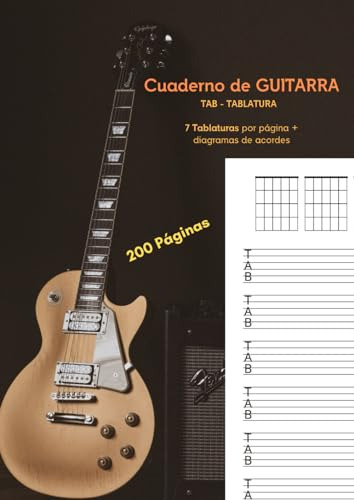 Cuaderno De Tablatura Para Guitarra 200 Páginas A4 Tab - Cif