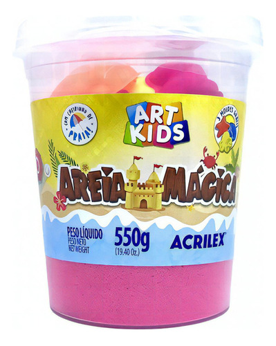 Brinquedo Areia Magica Maravilha Art Kids 550g Acrilex 05950