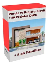 Comprar Pacote 19 Projetos Revit + 59 Projetos Dwg + 5gb Famílias