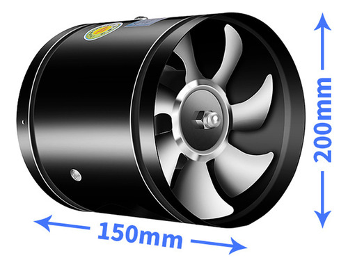 Ventilador En Línea Redondo Duct Fan Booster Para Ducto Con