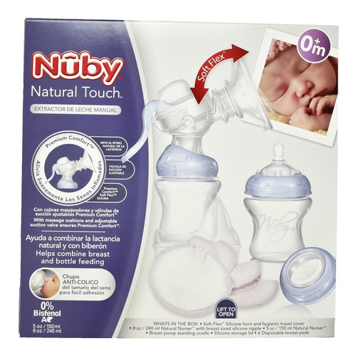 Extractor De Leche Materna Set Nuby Natural Soft Flex