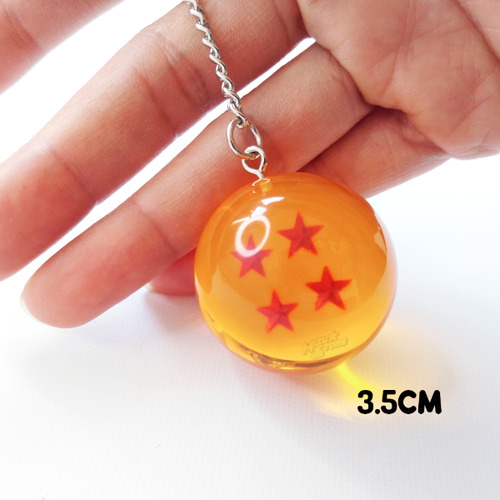 Combo Esferas Del Dragon + Llavero 4 Estrellas Dragon Ball