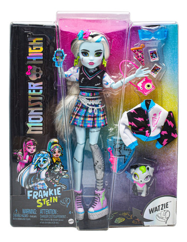 Monster High Frankie Stein Mascota Watzie 28cm Mattel Cd