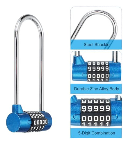 Candado De Combinación Patikil, Candado De Aleación De Zinc