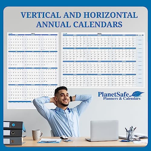 Planetsafe Calendars 2024 Annual 12-month Horizontal Sk...