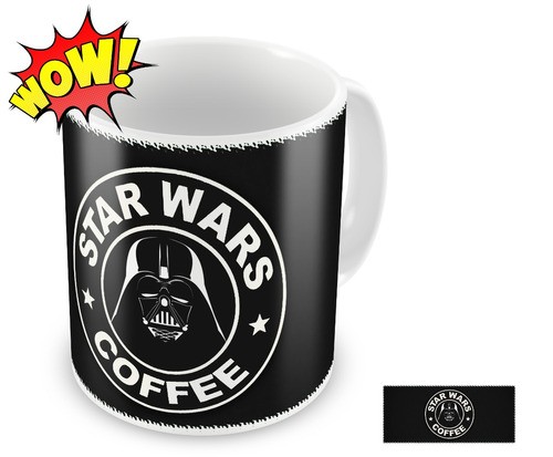Caneca Star Wars Coffee - Darth Vader