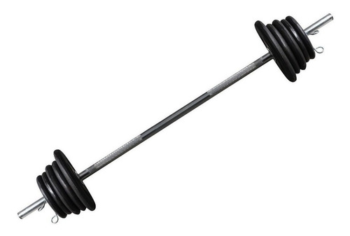 Imagem 4 de 7 de Kit Barras Ocas 1,20m E 2 De 40cm Cromadas Halteres E Supino