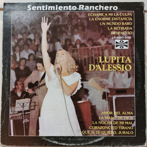 Disco Lp: Lupita Dalessio- Sentimiento Ranchero