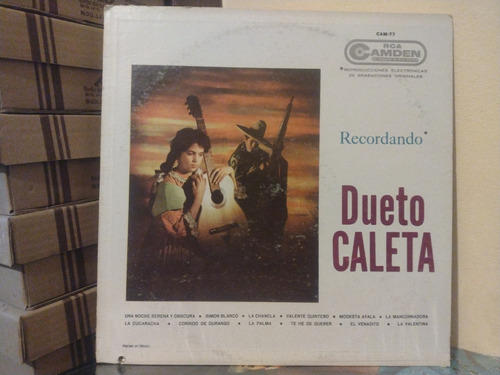 Dueto Caleta Recordando, Vinyl, Lp, Acetato.