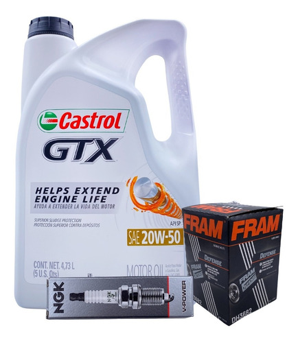 Kit De Afinación Tsuru Castrol Mineral 20w50-cobre