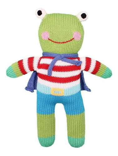 Zubels Baby Freddy The Frog - Peluche De Peluche (tejido A M