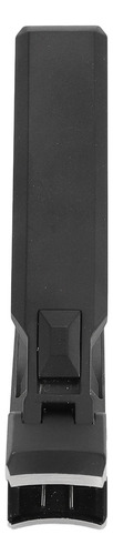 Lima Cortaúñas Grande Negra Ultrafina De Acero Inoxidable