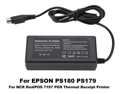 Fuente Poder Impresora Epson Cbx Bixolon Pos-d  24v 3a 3pin