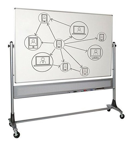 Caballete De Pizarra Reversible Móvil Platinum Best-rite