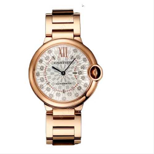 comprar Reloj Mecánico Cartier Globe Blue 36 Mm Esfera Oro Rosa