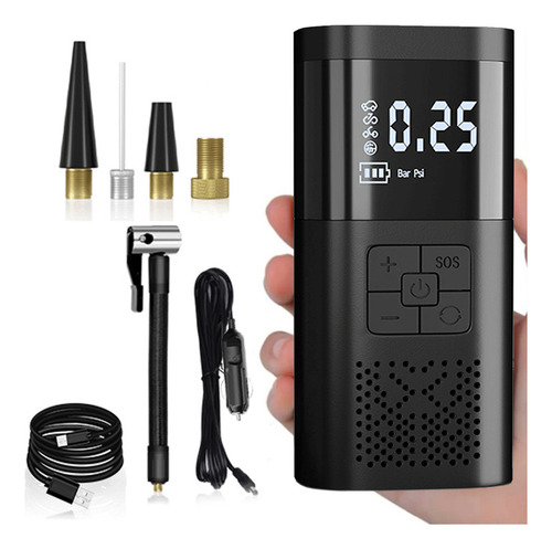 Inflador Rapikits Air 150 Electrico Portatil Recargable 150psi Moto Bici Auto