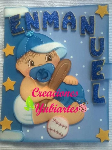 Carpetas Decoradas En Foami, Control Prenatal Personalizadas