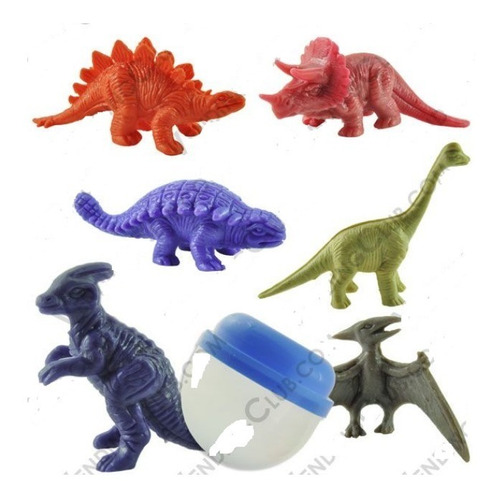 200 Juguetes Dinosaurios Capsula 2 Pulgadas Chiclera Vending