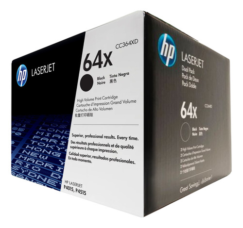 Toner Hp 64x (cc364xd) Duall, Negro