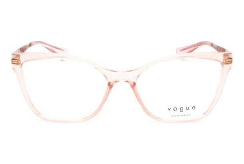 Óculos Vogue Coral Translúcido 54mm - Luxottica