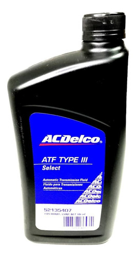 Aceite Caja Automatica Dexron 3 Iii Acdelco 52135407 Tienda