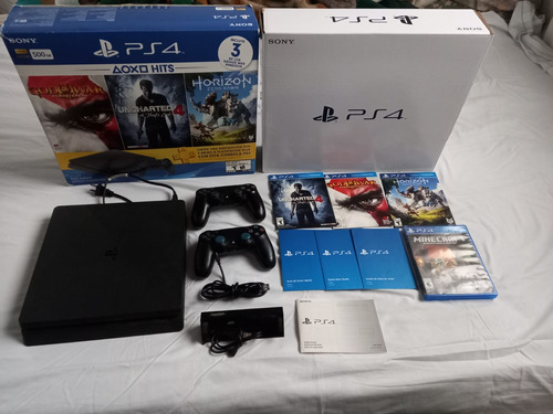 Play Station 4 Slim 1tb Sony + 4 Juegos + 2 Joystick