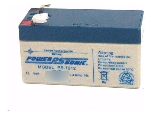 Power Sonic Ps-1212 Rechargeable Battery 12v, 1.4 Amp. Hr.