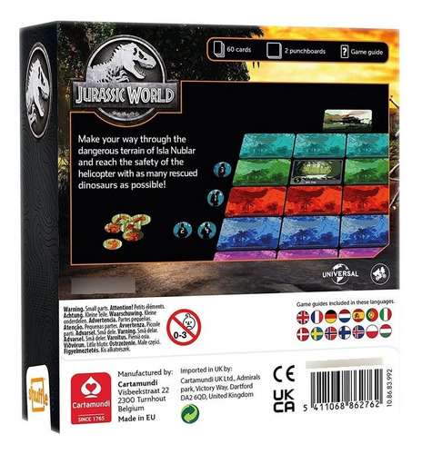 Juego Cartas Shuffle Jurassic World - Escape The Island