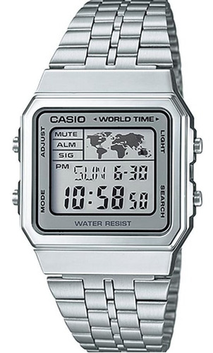 Reloj Casio A500wa 1 Para Caballero Hora Mundial Original 