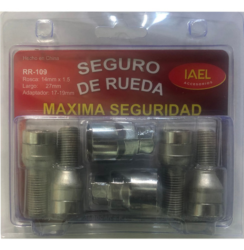 Imagen 2 de 9 de Seguro Rueda Antirobo 4 Bulones+seg 9 Seat Leon 01/15