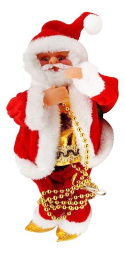 El Muñeco De Papá Noel Pone Cuerdas Hacia Arriba Y Hacia Aba