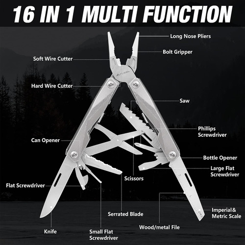 Multiherramienta, Cuchillo De Bolsillo Multiherramienta 16 E
