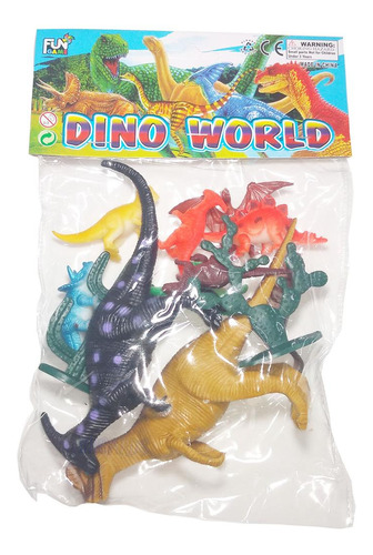 Brinquedo Dinossauros Miniatura Para Lembrancinha Aniversári Cor Pacote 03