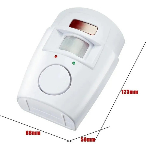 Kit Alarme Residencial Sensor Presença Sem Fio + 2 Controles