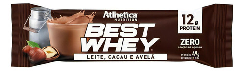 Barra Best Whey L C A Zero Acu Atlhetica Nutrition 49g
